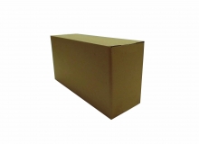 Caja cierre simple en microcorrugado. Usos: toner, envíos, guardado, archivo.