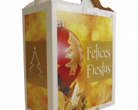 Cajas Felicidades con diseño BORLA en microcorrugado acoplado a cartulina (C.07471)